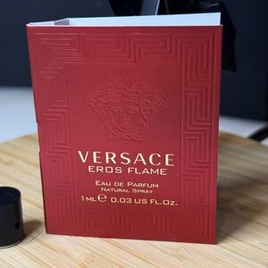 Versace Eros Flame Eau de Parfum Natural Spray Vial 1ml 0.03 oz Men Sample